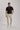 Men's Slim Fit Black Polo Shirt with Metal Zipper