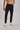 White Checkered Black Chinos